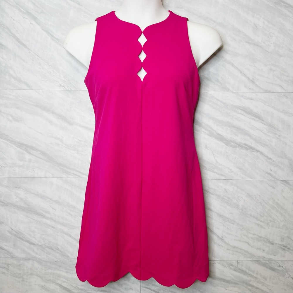 Vince Camuto Scalloped Cutout Hem Sleeveless Dress 6